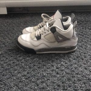 Kids Air Jordan retro 4 cement